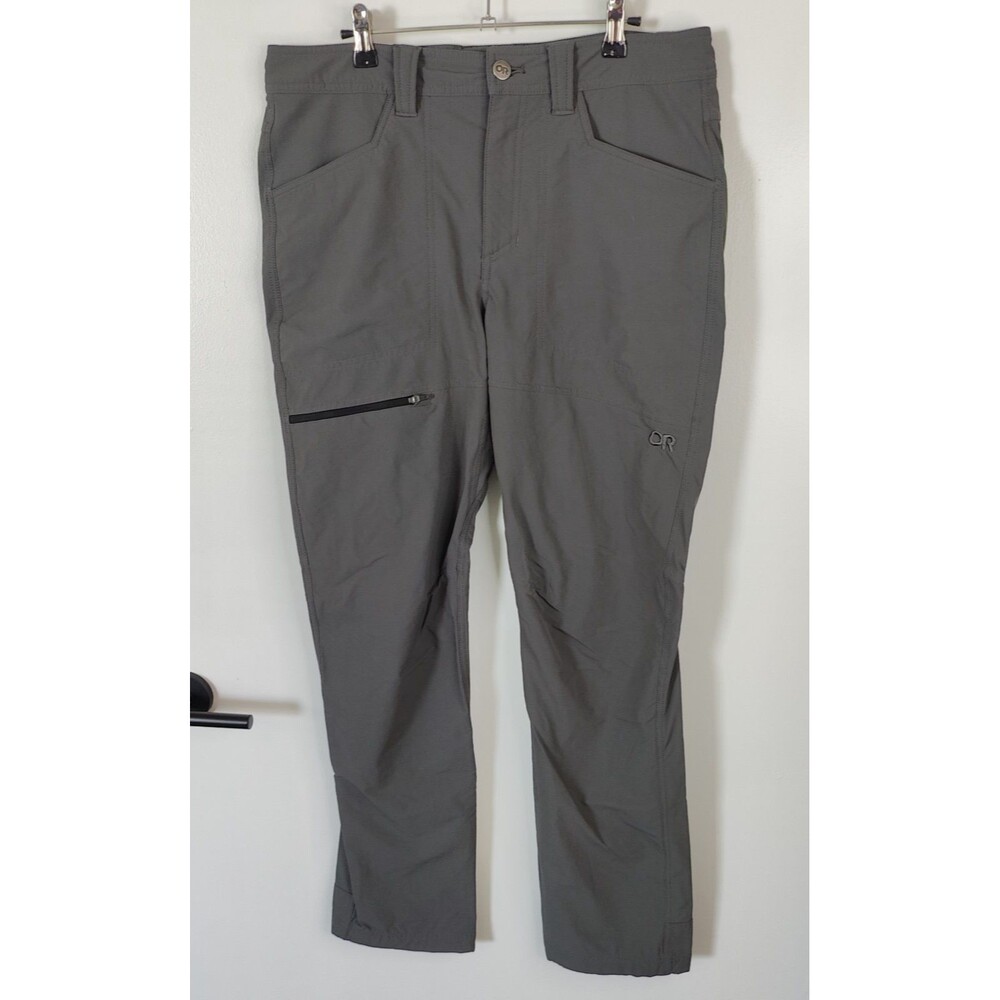 Outdoor Research Pants Mens 34x31 Gray Voodoo Softshell Hiking Climbing (B)